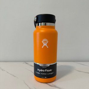 Hydro Flask Wide Mouth Bottle with Flex Cap - Clementine - 32 oz
